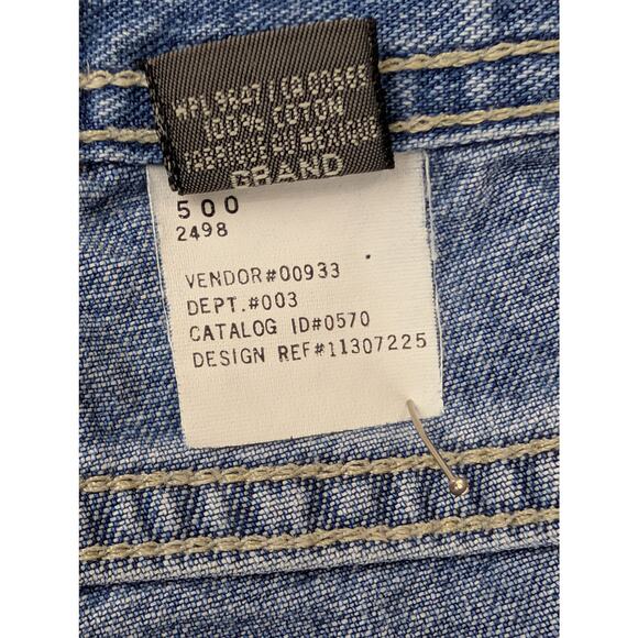 Eddie Bauer Mens Carpenter Pants Blue Jeans 40 x 34 Tall 100% Cotton Baggy Work - Picture 7 of 13